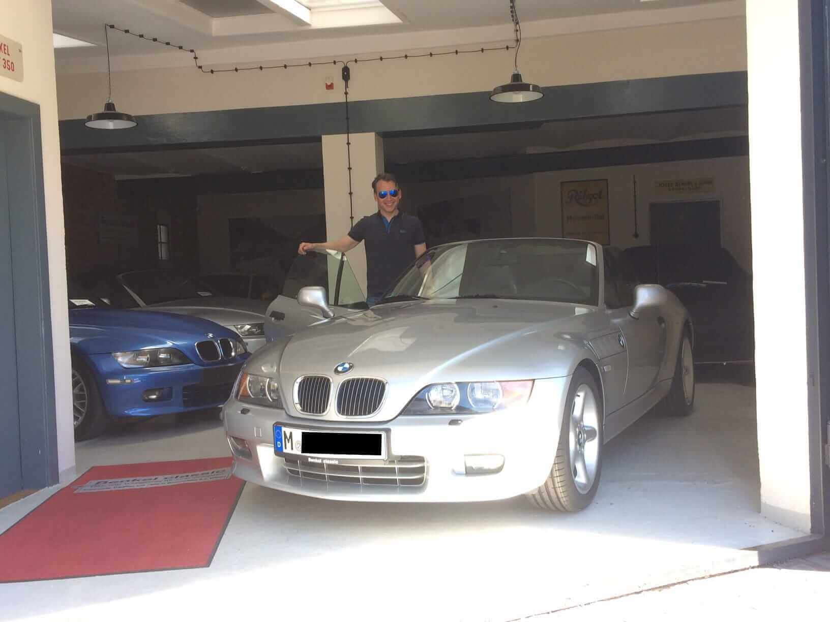 BMW Z3 2.8 Roadster in titansilber geht wieder nach München
