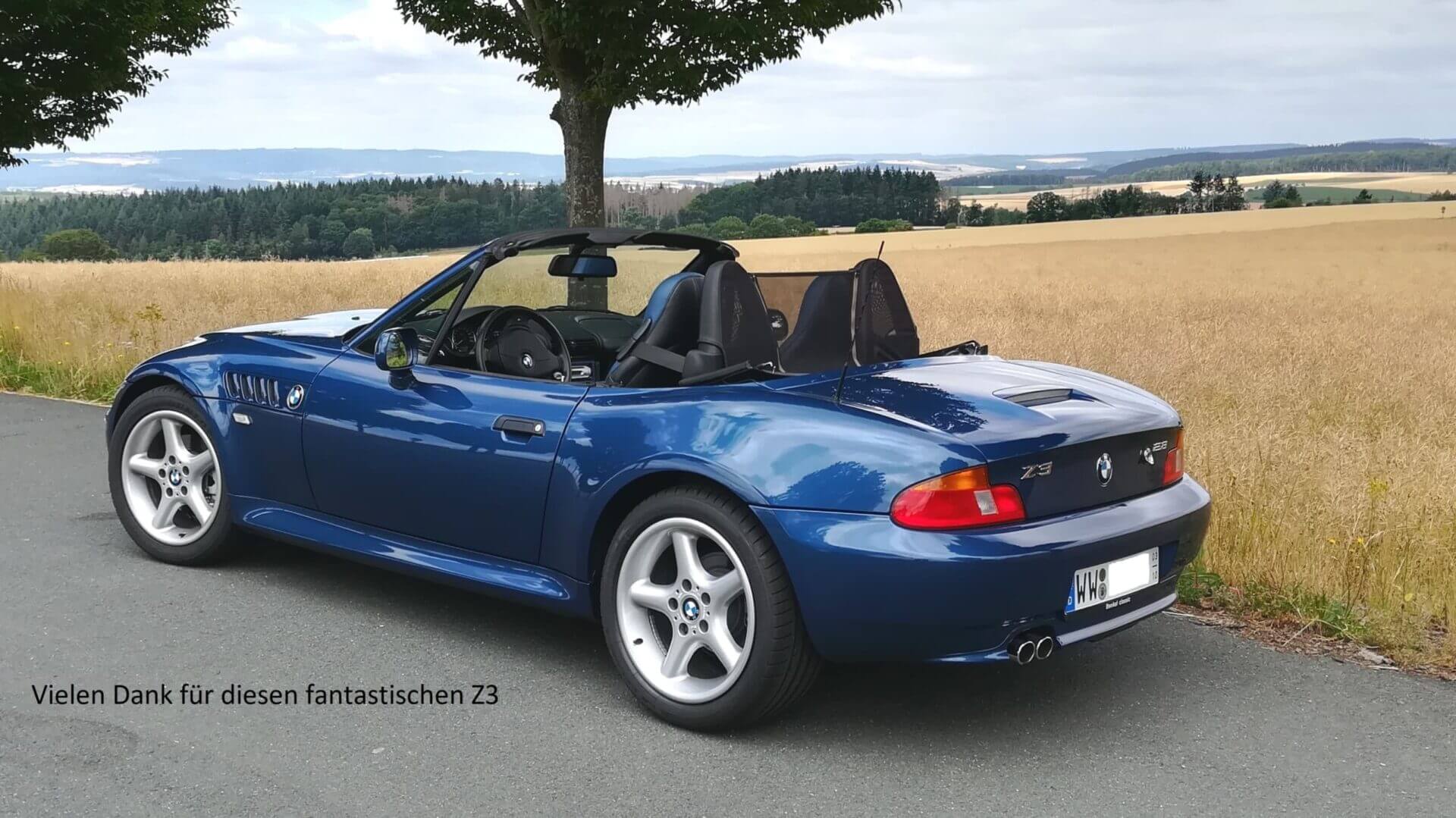 BMW Z3 Roadster topasblau Facelift