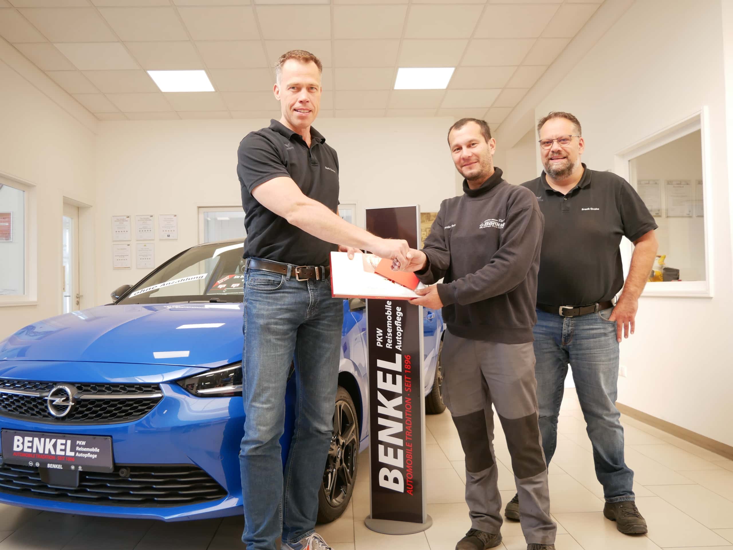 Autohaus Benkel Mitarbeiter Jubiläum Danilo Reth