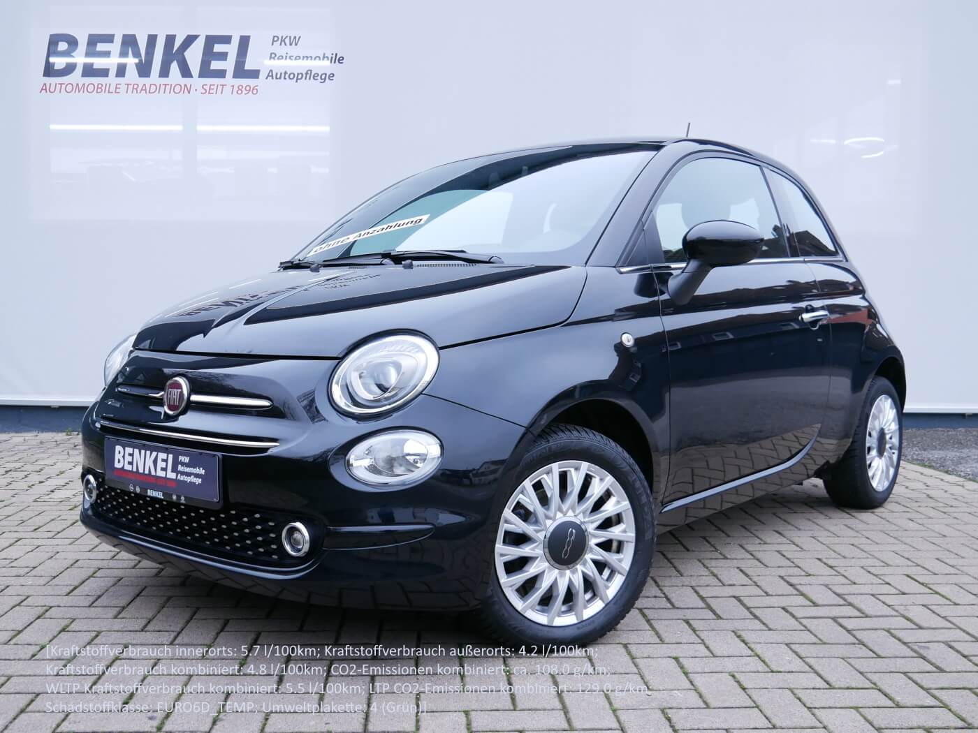 Fiat500 1.2 Lounge Navi PDC Klimaautomatik Autohaus Benkel Beverungen