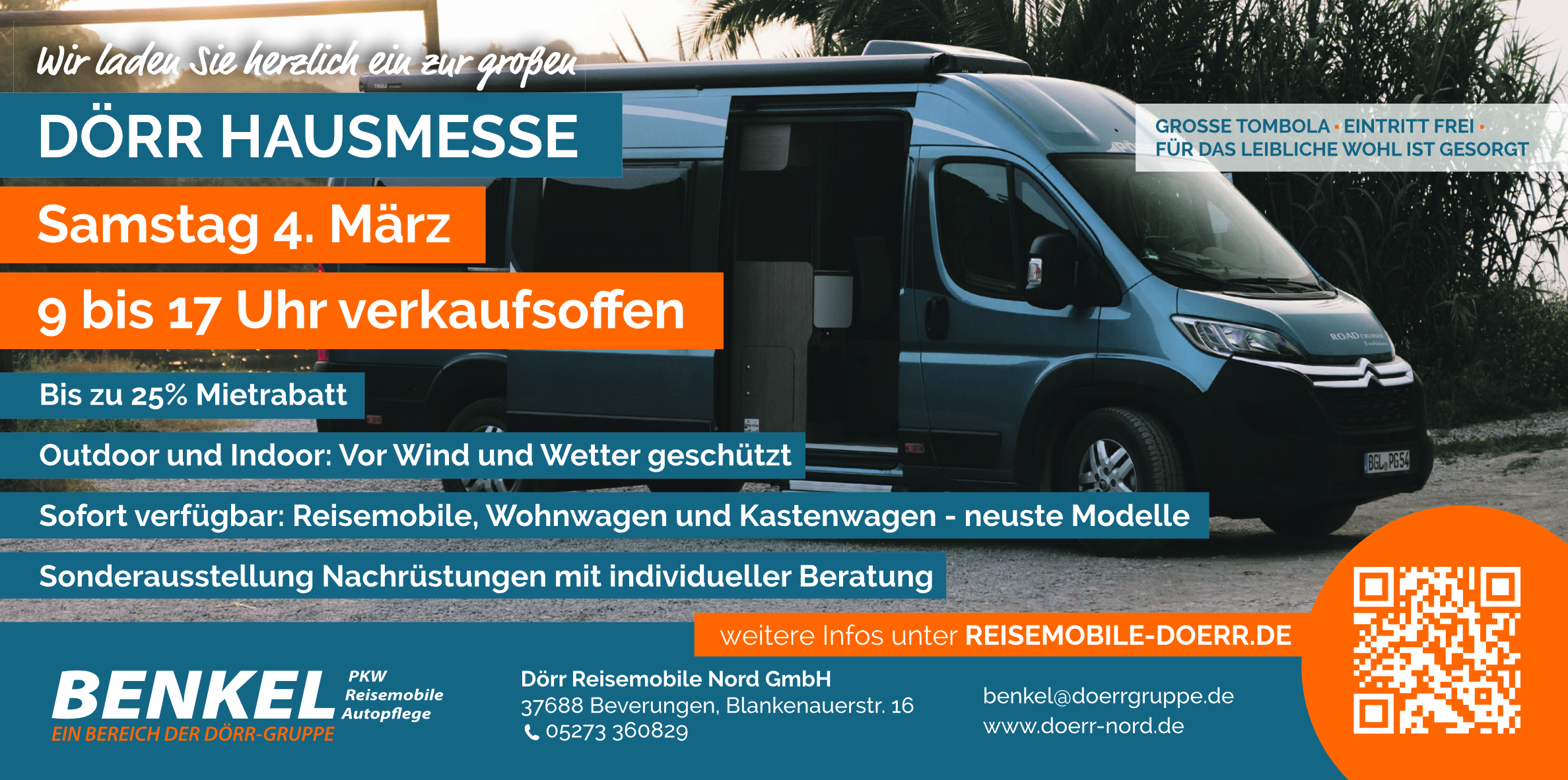 verkaufsoffen Samstag Dörr Benkel Reisemobiole Wohnmobile